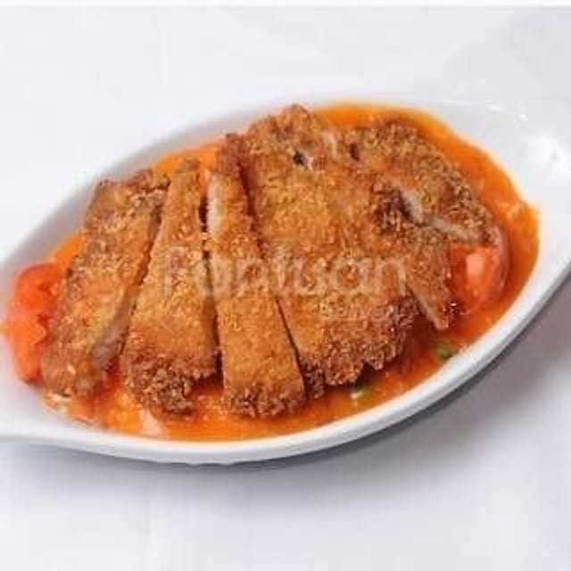 焗豬扒飯 Baked Pork Chop on Rice